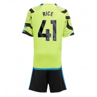 Billiga Arsenal Declan Rice #41 Barnkläder Borta fotbollskläder till baby 2023-24 Kortärmad (+ Korta byxor)